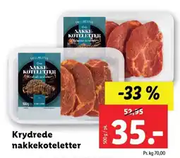 Lidl Krydrede nakkekoteletter tilbud