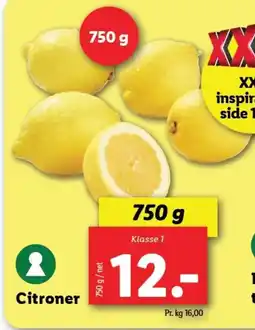 Lidl Citroner tilbud