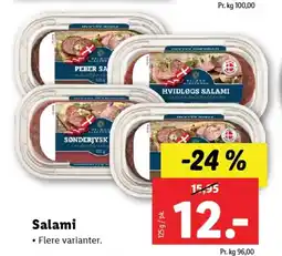 Lidl Salami tilbud