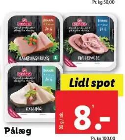 Lidl Pålæg tilbud