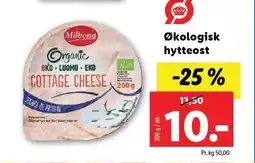 Lidl Økologisk hytteost tilbud