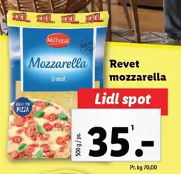 Lidl Revet mozzarella tilbud