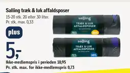 Føtex Salling træk & luk affaldsposer tilbud