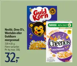 Føtex Nestlé, Oreo O’s, Weetabix eller Guldkorn morgenmad tilbud