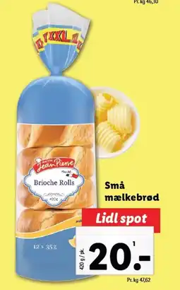 Lidl Små mælkebrød tilbud