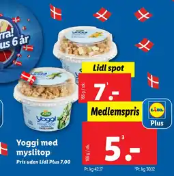 Lidl Yoggi med myslitop tilbud