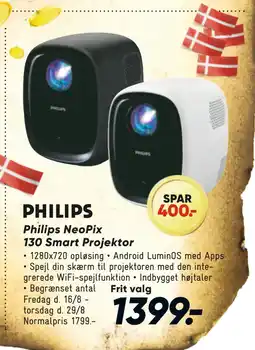 Bilka Philips NeoPix 130 Smart Projektor tilbud
