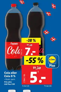 Lidl Cola eller Cola 0 % tilbud