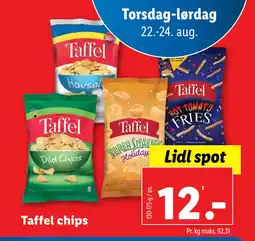 Lidl Taffel chips tilbud