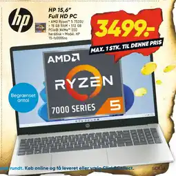 Bilka HP 15,6” Full HD PC tilbud