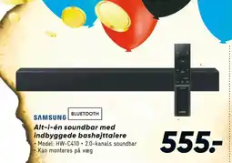 Bilka Alt-i-én soundbar med indbyggede bashøjttalere tilbud