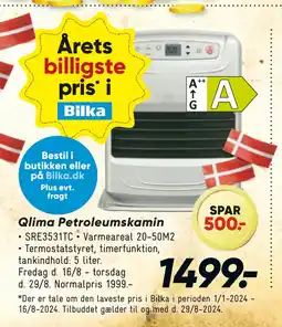 Bilka Qlima Petroleumskamin tilbud