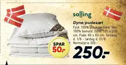 Bilka Dyne/pudesæt tilbud