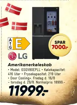 Bilka Amerikanerkøleskab tilbud