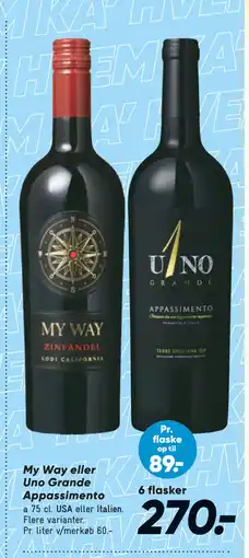 Bilka My Way eller Uno Grande Appassimento tilbud