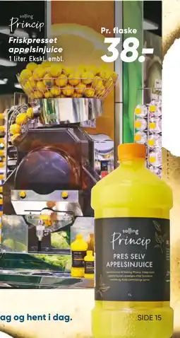 Bilka Friskpresset appelsinjuice tilbud