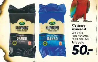 Bilka Klovborg skæreost tilbud