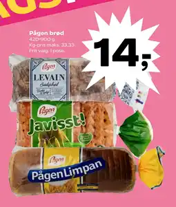 Kvickly Pågen brød tilbud