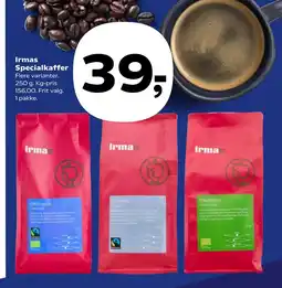 Kvickly Irmas Specialkaffer tilbud