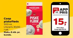 SuperBrugsen Coop piskefløde tilbud