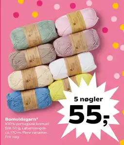 Kvickly Bomuldsgarn tilbud