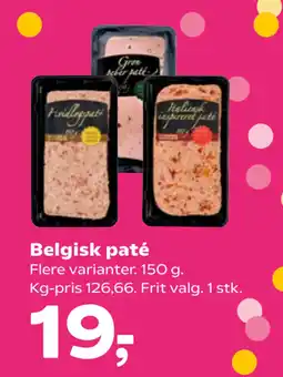 Kvickly Belgisk paté tilbud