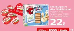 Kvickly Cheez Dippers eller Mini Babybel tilbud