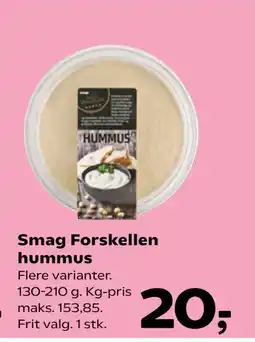 Kvickly Smag Forskellen hummus tilbud