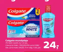 Kvickly Colgate mundpleje tilbud