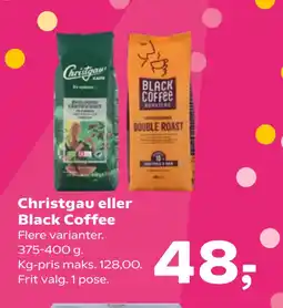 Kvickly Christgau eller Black Coffee tilbud