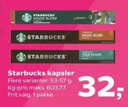 Kvickly Starbucks kapsler tilbud