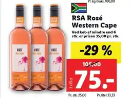 Lidl RSA Rosé Western Cape tilbud