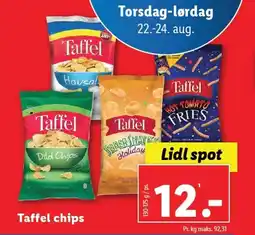 Lidl Taffel chips tilbud