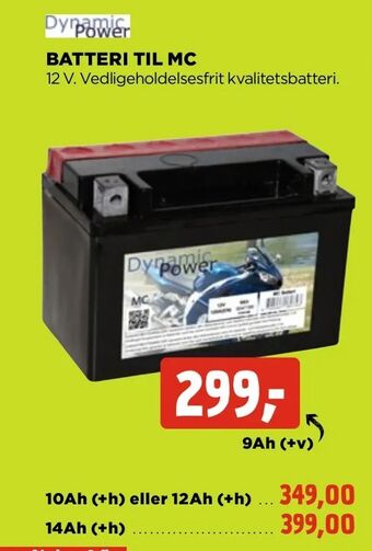 jem & fix Batteri til mc tilbud