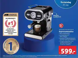 Lidl SILVERCREST KITCHEN TOOLS Espressomaskine tilbud