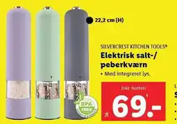 Lidl SILVERCREST KITCHEN TOOLS Elektrisk salt-/peberkværn tilbud
