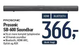 Føtex Prosonic SB-600 Soundbar tilbud