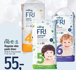 Føtex Regulær eller pants bleer tilbud