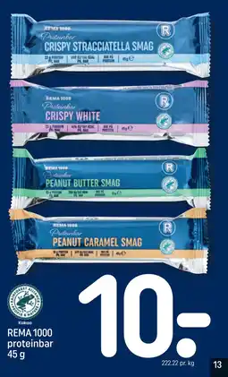 REMA 1000 REMA 1000 proteinbar 45 g tilbud