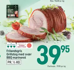 REMA 1000 Frilandsgris Grillsteg med svær BBQ marineret tilbud