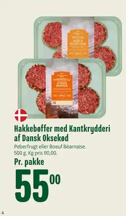 Min Købmand Hakkebøffer med Kantkrydderi af Dansk Oksekød tilbud