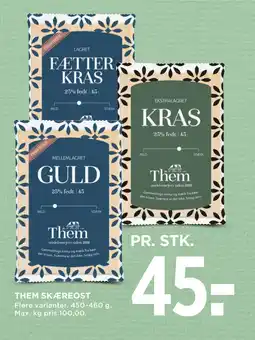 MENY THEM SKÆREOST tilbud