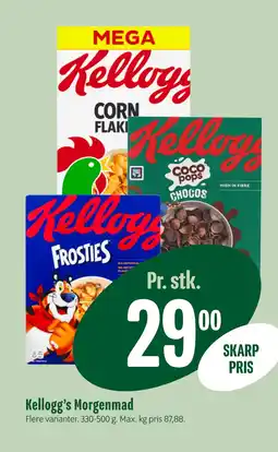 Min Købmand Kellogg’s Morgenmad tilbud