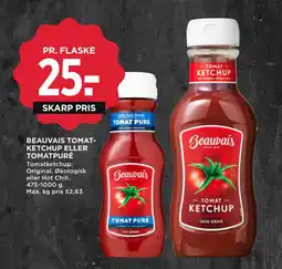 MENY BEAUVAIS TOMAT KETCHUP ELLER TOMATPURÉ tilbud