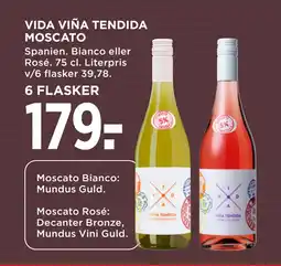 MENY VIDA VIÑA TENDIDA MOSCATO tilbud