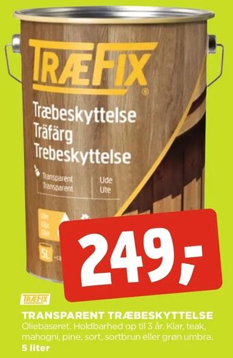 jem & fix Transparent træbeskyttelse tilbud