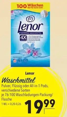Citti Lenor Waschmittel tilbud