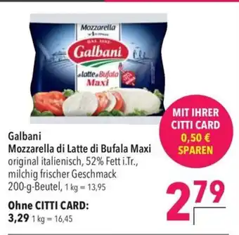 Citti Galbani Mozzarella di Latte di Bufala Maxi tilbud