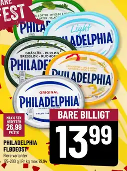 Løvbjerg PHILADELPHIA FLØDEOST tilbud