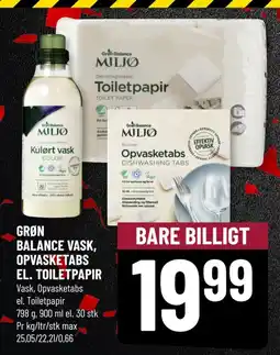 Løvbjerg GRØN BALANCE VASK, OPVASKETABS EL. TOILETPAPIR tilbud